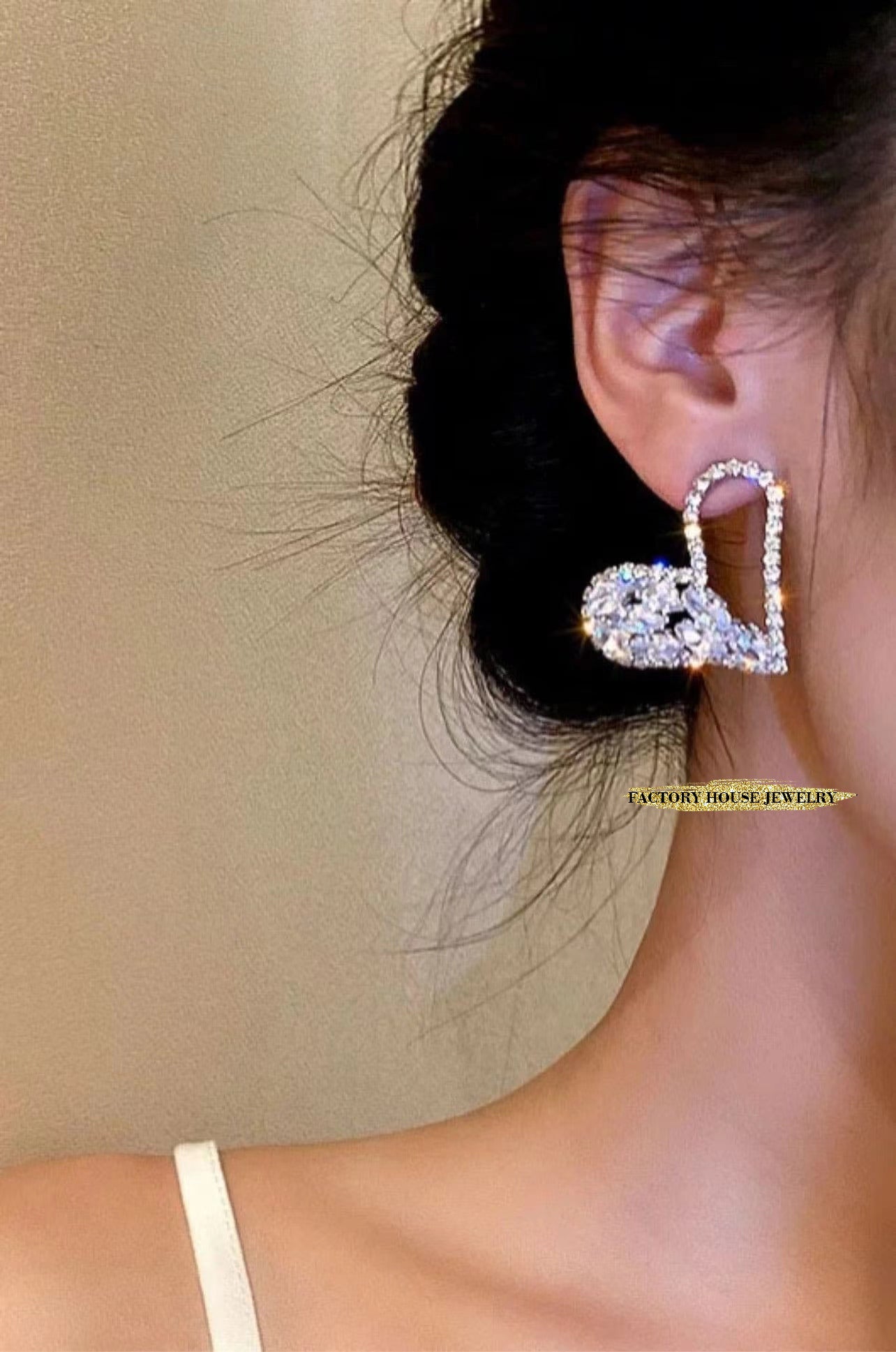 Heart Diamond Earrings