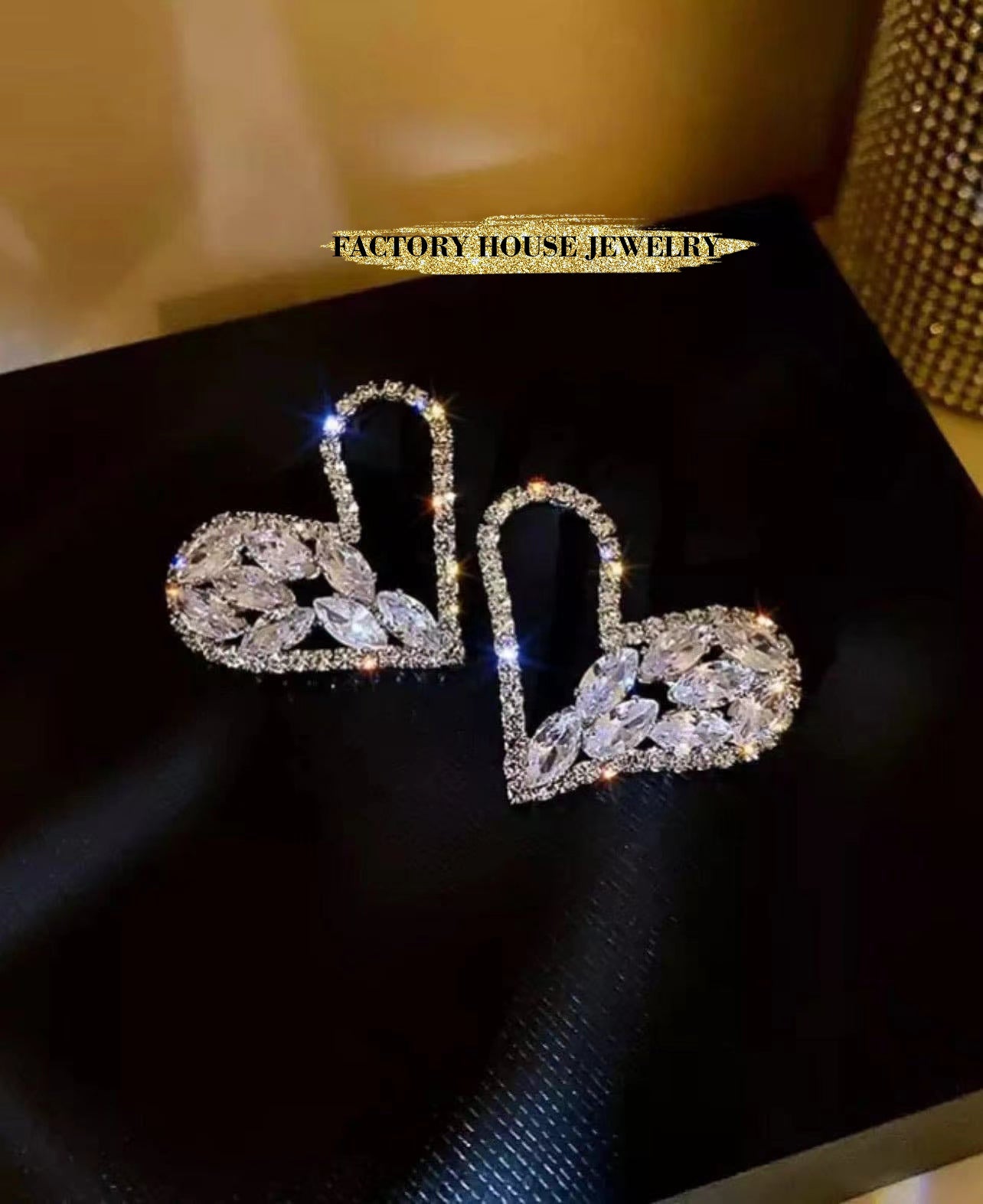 Heart Diamond Earrings