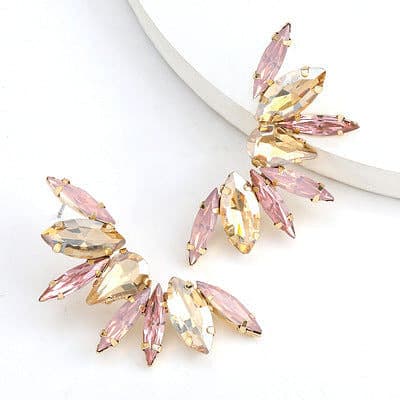 Crystal Petal Earrings