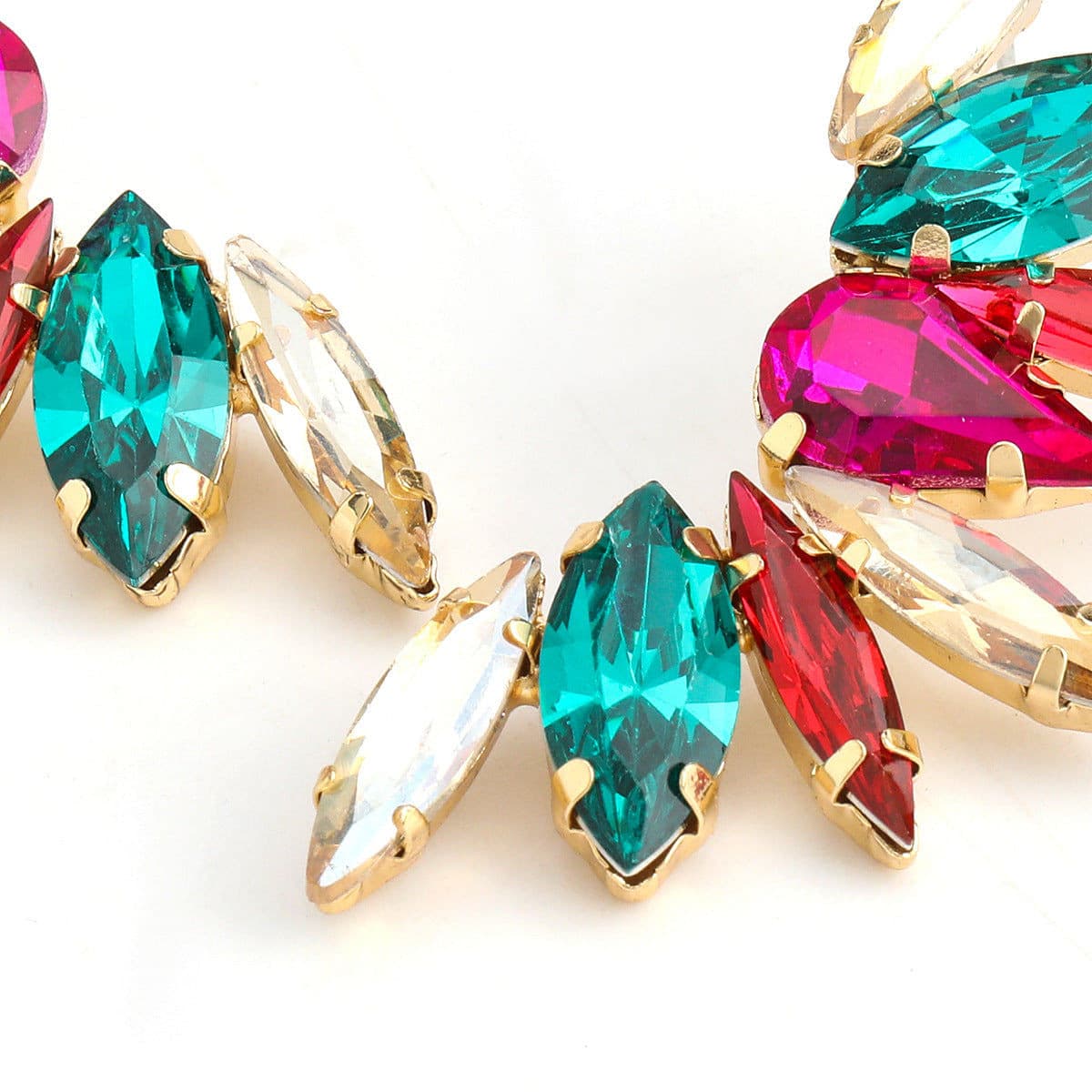 Crystal Petal Earrings