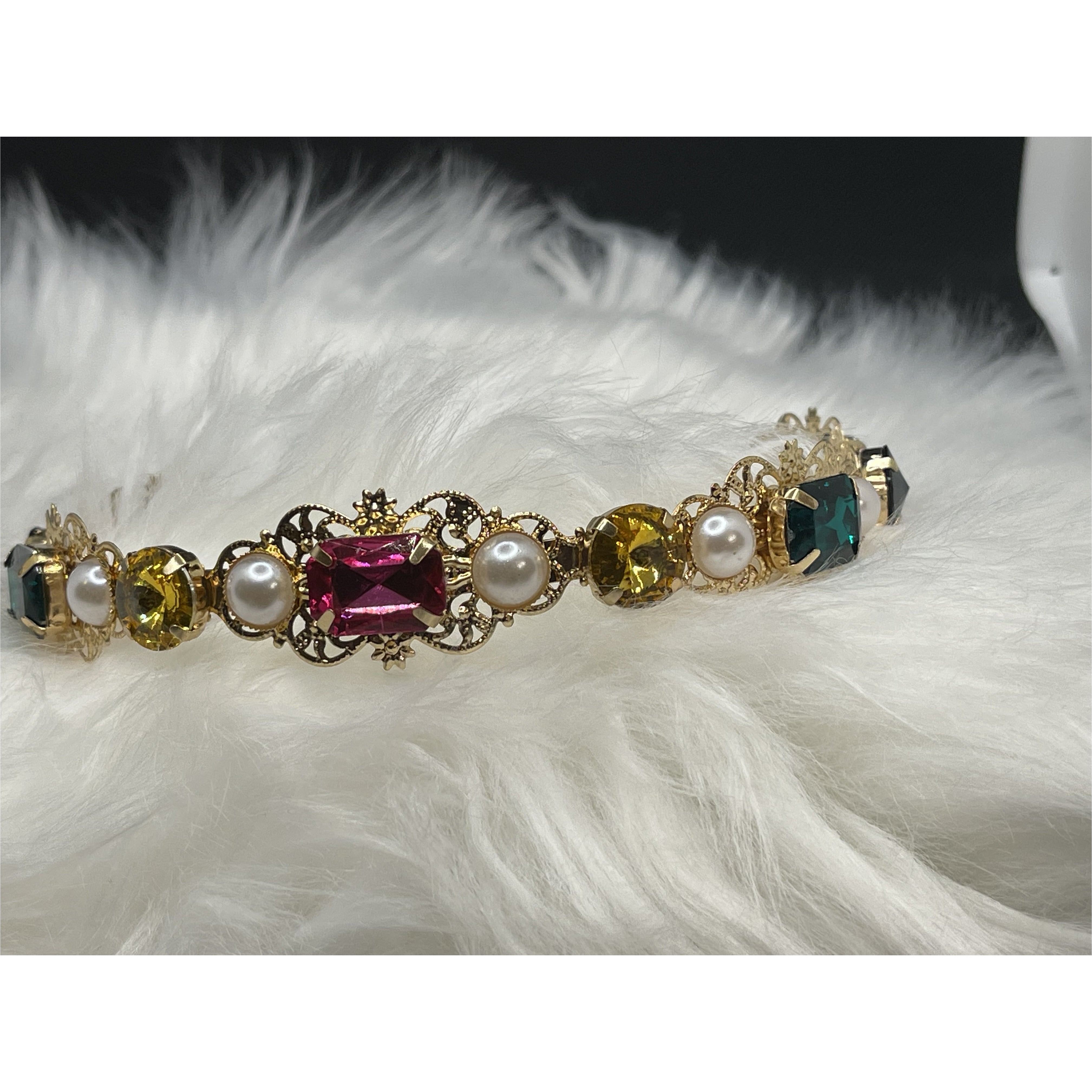 Multicolor Gemstone Headband