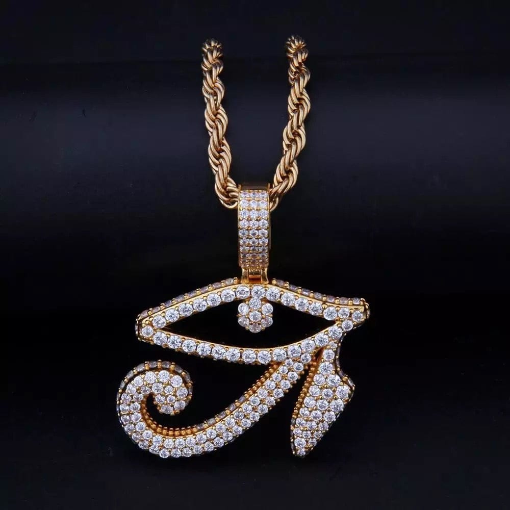 Eye of Horus CZ Pendant Necklace