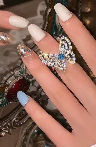 Crystal Butterfly Ring