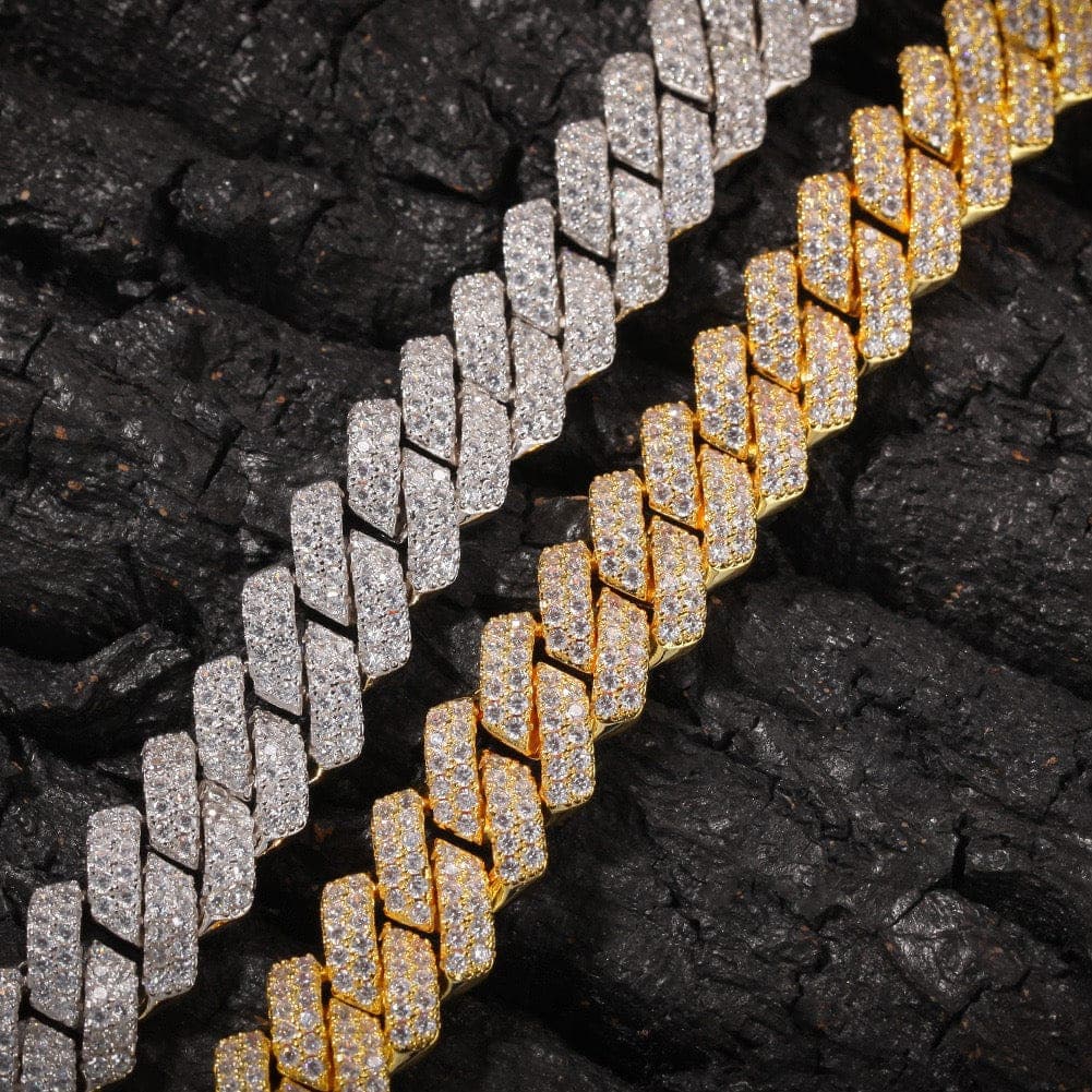 Luxury Iced out Cuban Link Chain and Bracelet