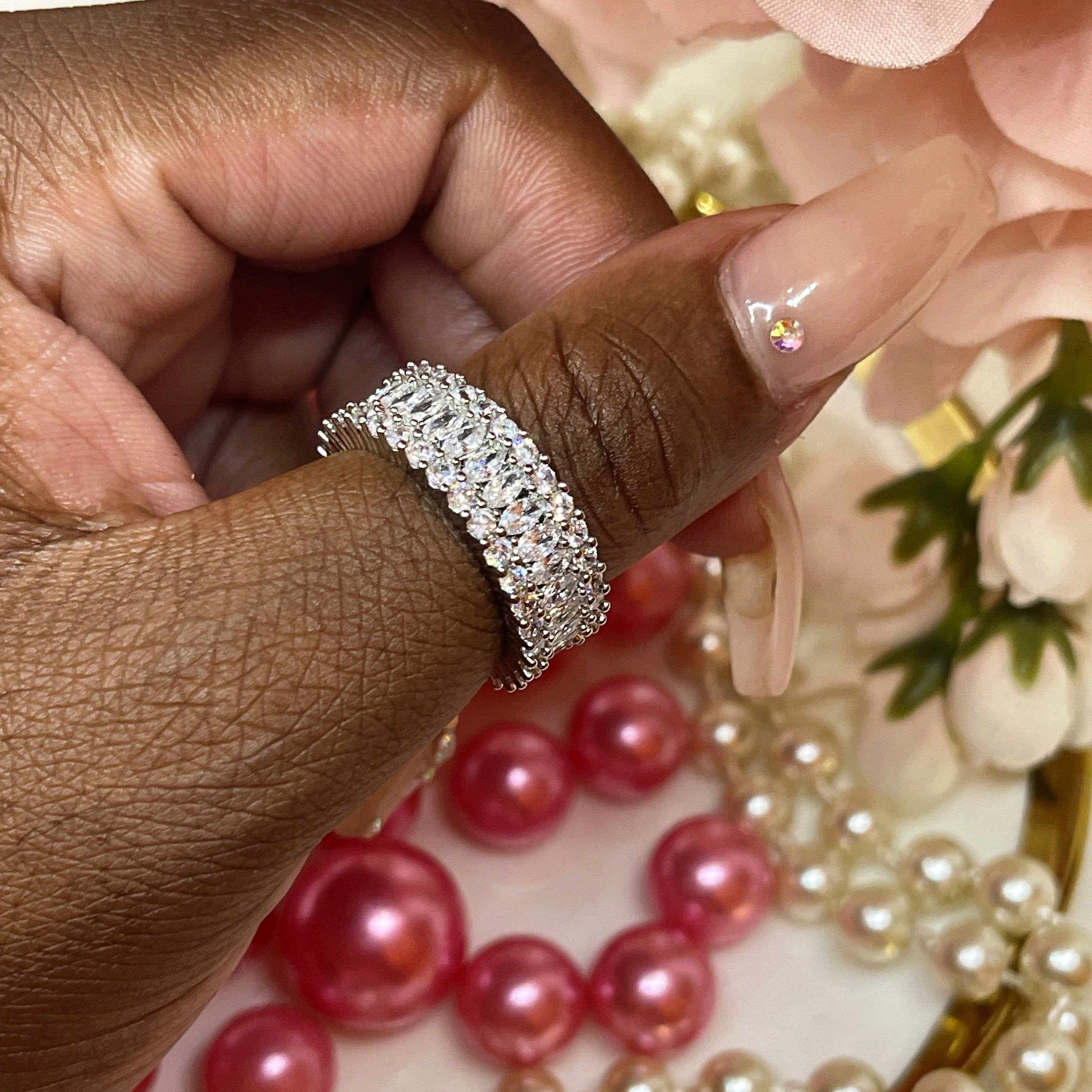 Cubic Zirconia Band Ring