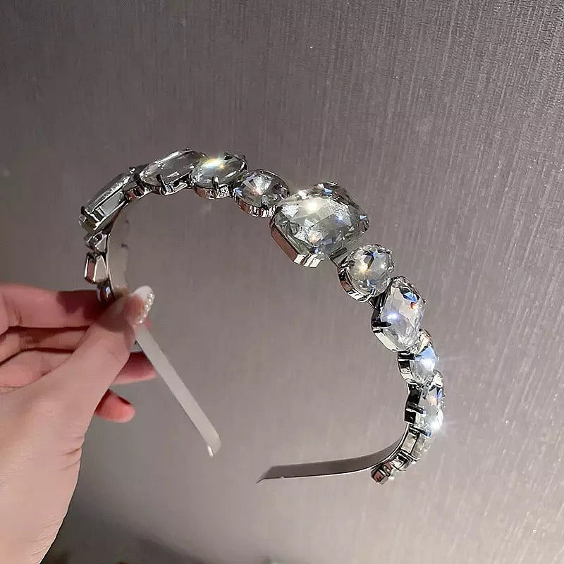 Clear Gemstone Headband