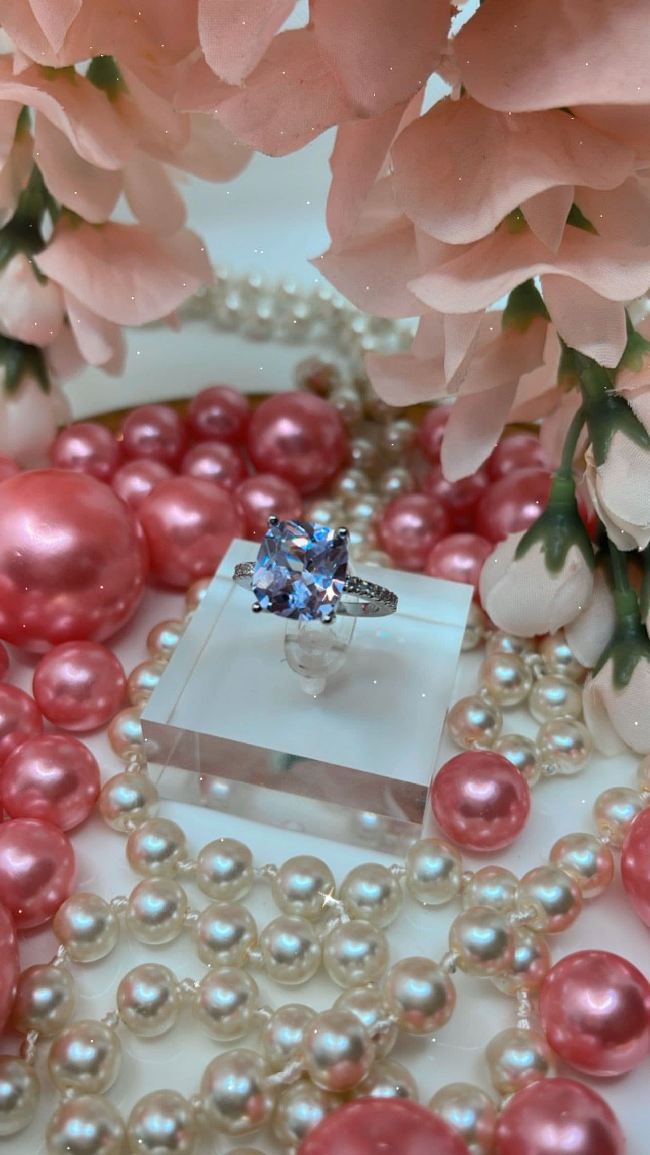 Round Cut Cubic Zirconia Ring