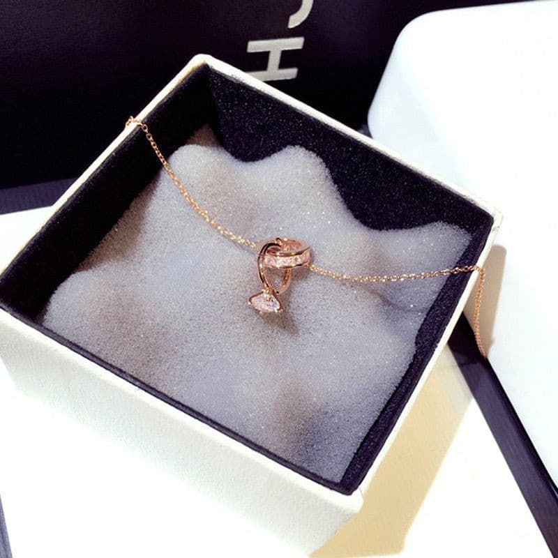 Interlocking Ring Necklace