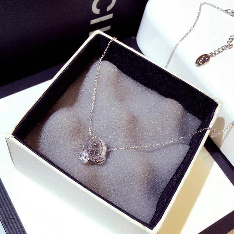 Interlocking Ring Necklace